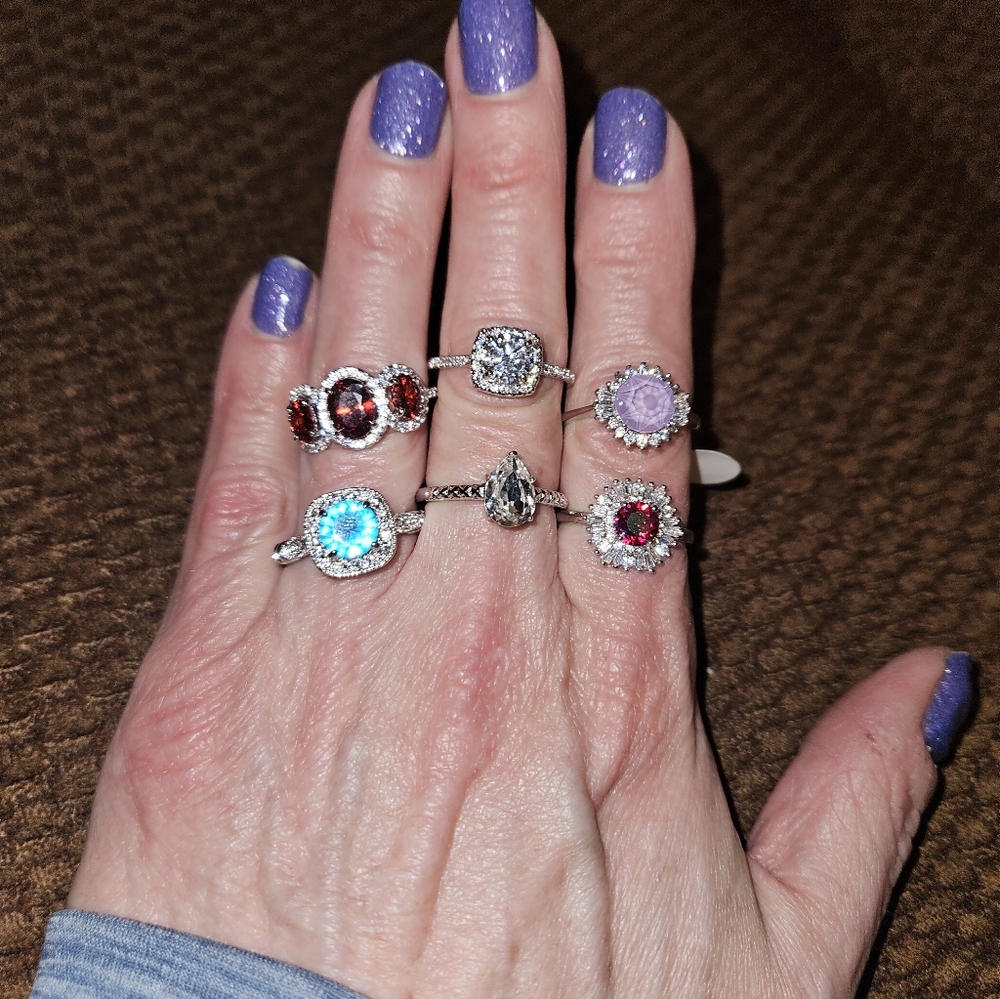 Lot Of Women's Size 9 Costume Rings